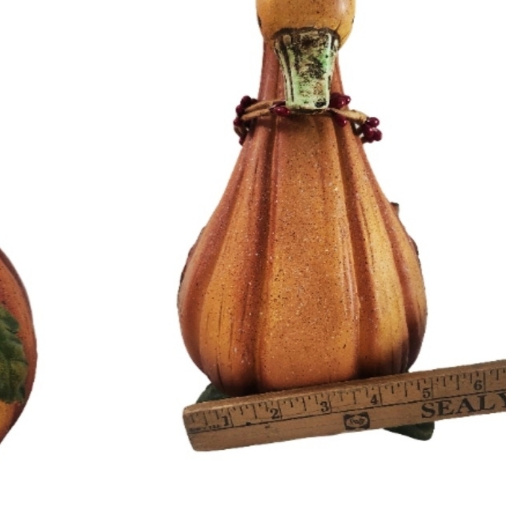 Vintage Gourd Pumpkin Ducks Geese Statue Decor Figures Set of 2 Collections, etc - Picture 16 of 16
